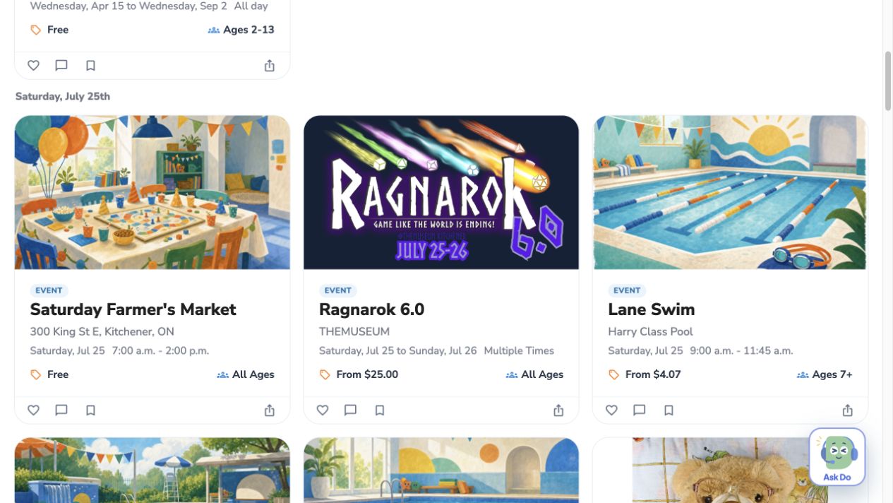 Do's suggested weekend events, including a farmers market, Ragnarok at THEMUSEUM, and lane swimming